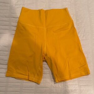 Vibrant Yellow Women's Bike Shorts